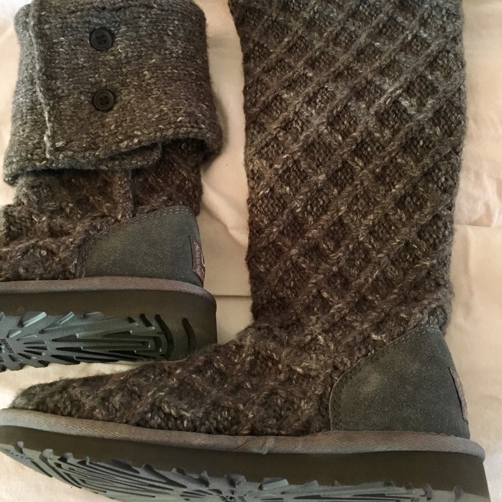 UGG w Lattice Cardy Charcoal Boots